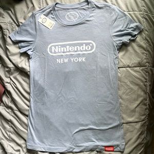 Nintendo glitter logo tee